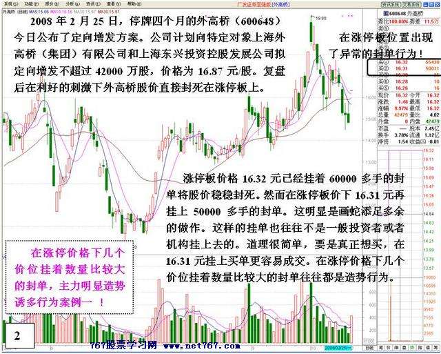 涨停后异常封单的危险 涨停后异常封单的危险