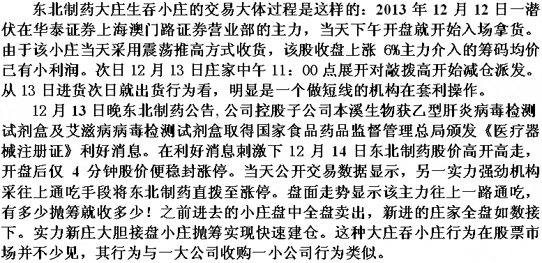 大庄吃小庄应快速建仓
