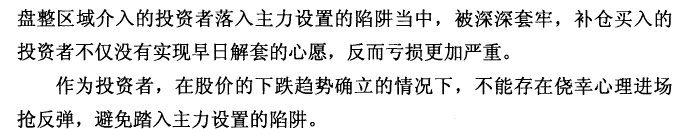 下跌途中的盘整