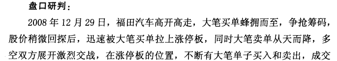 福田汽车K线实战
