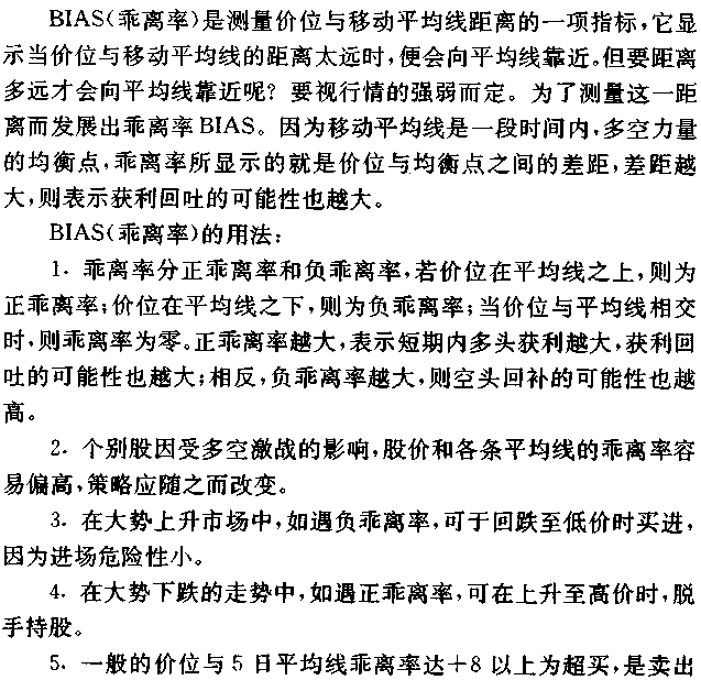 乖离率 BIAS