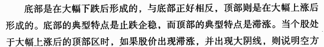顶部大阴线