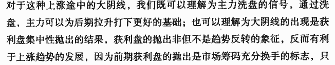 上升途中大阴线