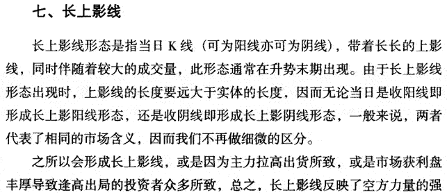 长上影线